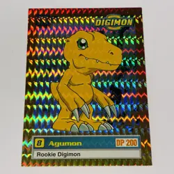Agumon Rookie Digimon 11 of 34 Animated Series Upper Deck Holo Foil Card TCG CCG - Image 4