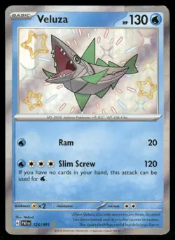 Pokemon Cards Veluza 125/091 Paldean Fates Shiny Rare NM *3 - Image 1