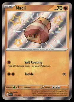 Pokemon Cards Nacli 176/091 Paldean Fates Shiny Rare NM *2 - Image 1