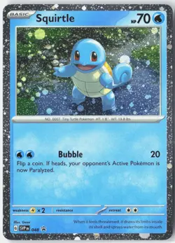 Squirtle - (Cosmos Holo) Holo Promo SV: Scarlet & Violet Promo Cards 048 NM - Image 1