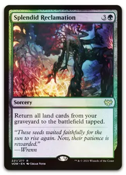 Splendid Reclamation #221 (Foil) (NM) Crimson Vow VOW Magic MTG - Image 1