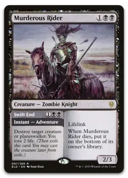 Murderous Rider #97 (NM) Throne of Eldraine ELD Magic MTG - Image 1