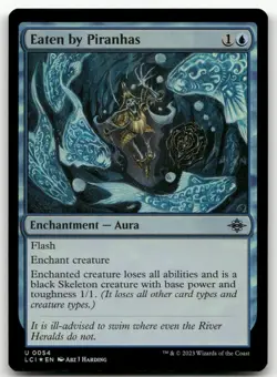Eaten by Piranhas #54 (Foil) (NM) Lost Caverns of Ixalan LCI Magic MTG - Image 1