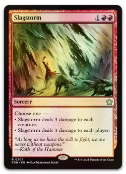 Slagstorm #207 (Foil) (NM) Foundations FDN Magic MTG - Image 1
