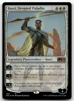 Basri, Devoted Paladin #320 (Foil) (NM) Core Set 2021 M21 Magic MTG - Image 1