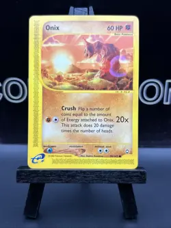 Onix 98/147 e-Series Aquapolis 2002 Pokemon TCG Common Regular VLP - Image 2