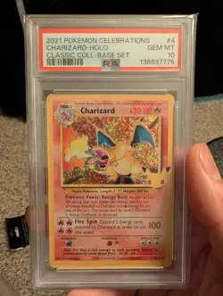 Pokemon 2021 Celebrations PSA 10 Charizard, Blastoise, Venusaur Holo Set - Image 2