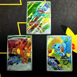 Pokemon First Partner Collection Kanto Starters Charmander Bulbasaur Squirtle NM - Image 1