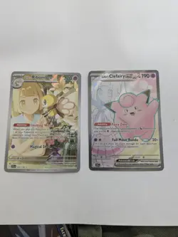 Lillie's Clefairy Ex 173 Full Art & Lillie's Ribombee Pokemon Journey Together - Image 1