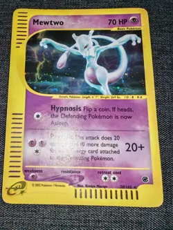 Pokemon Mewtwo Expedition 20/165 English Holo Swirl 🍥 Moderately Played - Image 1