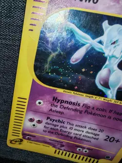 Pokemon Mewtwo Expedition 20/165 English Holo Swirl 🍥 Moderately Played - Image 3