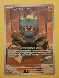 2025 POKEMON MEGA EVOLUTION IR FULL ART HOLO MARSHADOW 146/132 NM - Image 1