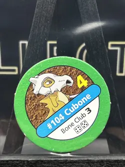 Cubone #104 Pokemon Hasbro Master Trainer Green Game Piece / Chip 1998 LP - Image 3