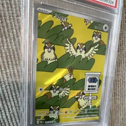 Pidgey Illustration Rare Holo Obsidian Flames #207 PSA 10 Pokemon 2023 - Image 4