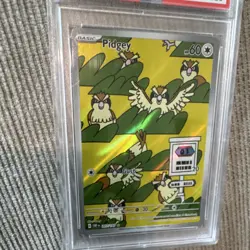 Pidgey Illustration Rare Holo Obsidian Flames #207 PSA 10 Pokemon 2023 - Image 5