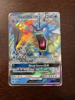 Pokemon Gyarados GX Sm-Crimson Invasion 18/111 Ultra Rare Holo GX - Image 1