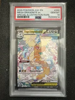 Pokemon Mega Dragonite EX 290/217 Ascended Heroes Holo SIR PSA 10 2026 - Image 1
