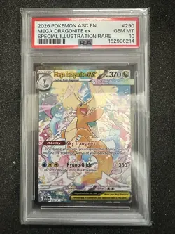 Pokemon Mega Dragonite EX 290/217 Ascended Heroes Holo SIR PSA 10 2026 - Image 3