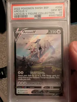 Pokemon Arceus V SWSH204 Promo SWSH Sword & Shield Holo English PSA 10 - Image 1