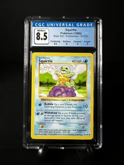 Pokemon TCG Squirtle Base Set 63/102 Regular Common CGC 8.5 - Image 1