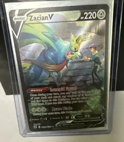 Pokemon TCG Zacian v TG21/TG30 NM Sword&Shield Astral Radiance Trainer Gallery - Image 1