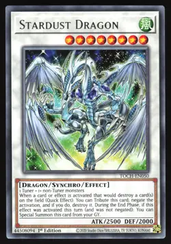 Stardust Dragon - TOCH-EN050 - Rare - 1st Edition Yugioh - Image 1