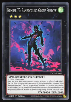 Number 75: Bamboozling Gossip Shadow - TOCH-EN052 - Super Rare - Yugioh - Image 1