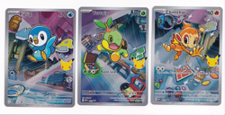 Pokemon 1st Partner Illustration Collections Gen 4 Turtwig Chimchar Piplup #2 - Image 1