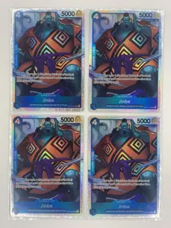 Full Playset OP07-045 Jinbe : Super Rare Foil English One Piece TCG Card : OP07 - Image 1