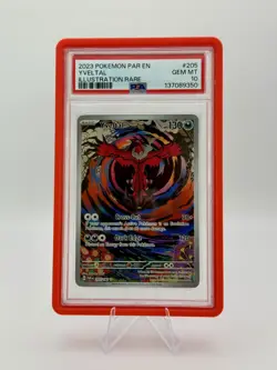 Yveltal 205/182 SV04: Paradox Rift Holo Illustration Rare Pokemon PSA 10 - Image 1