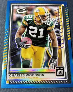 2025 Panini Donruss Optic - Charles Woodson #103 Aqua Prizm /349 - Packers - Image 2