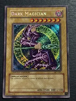 Dark Magician BPT-001 Yu-Gi-Oh TCG Secret Rare Limited Edition Card Played LP - Image 1