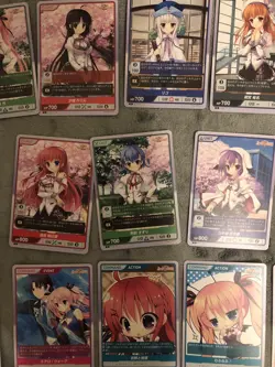 DIVINE CROSS ALIA'S CARNIVAL Normal Lot of 20 Waifu Cards - Rare R & Normal N - Image 3