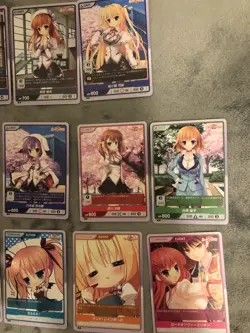 DIVINE CROSS ALIA'S CARNIVAL Normal Lot of 20 Waifu Cards - Rare R & Normal N - Image 4