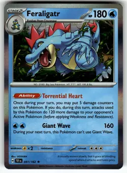 Feraligatr 041/162 SV05: Temporal Forces NM Pokemon Card TCG - Image 1