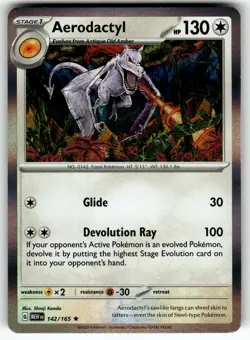 Aerodactyl 142/165 SV: Scarlet & Violet 151 NM Pokemon Card TCG - Image 1