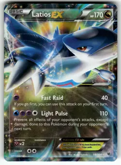 Latios EX 58/108 XY - Roaring Skies MP Pokemon Card TCG - Image 1