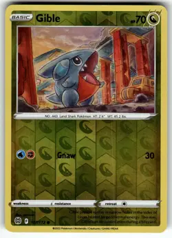 Gible 107/172 SWSH09: Brilliant Stars LP Pokemon Card TCG - Image 1
