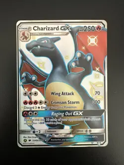 Pokemon TCG Shiny Charizard GX Hidden Fates SV49/SV94 Holo Full Art NM Condition - Image 1