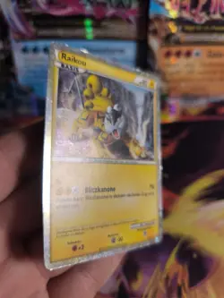 Pokemon Karte Card Raikou HGSS Black Star Promo Heartgold Souls Holo Exc+ Swirl - Image 3