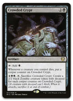 Crowded Crypt #17 (NM) Midnight Hunt MIC Magic MTG - Image 1