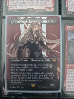 MTG Sephiroth, Fabled SOLDIER (Borderless Foil) Final Fantasy 0382 NM - Image 1