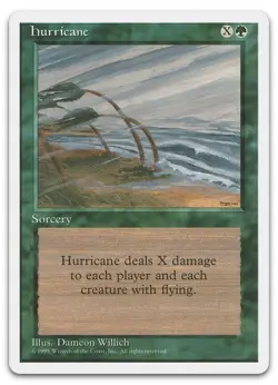 Hurricane #135 (NM) Fourth Edition 4ED Magic MTG - Image 1