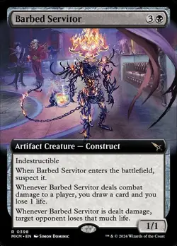 [MTG] Barbed Servitor (Extended Art) (0398) (MKM) NM - Image 1