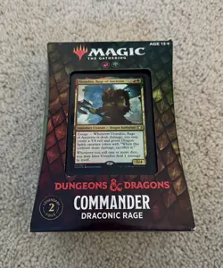 DRACONIC RAGE Commander Deck 2018 Magic the Gathering NIB Free Shipping! - Image 1