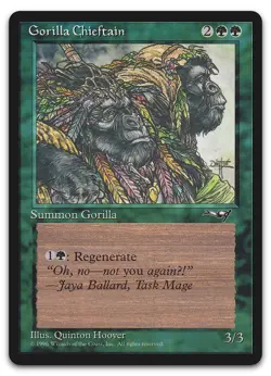 Gorilla Chieftain (2 Gorillas) #78 (NM) Alliances ALL Magic MTG - Image 1