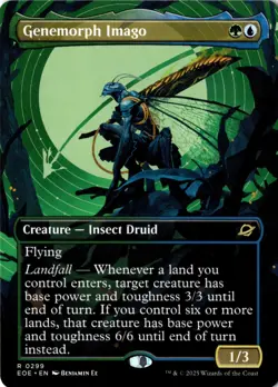 Genemorph Imago (Borderless) Non-Foil Edge of Eternities 299 NM MTG - Image 1