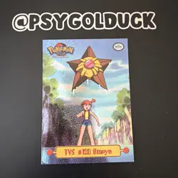 Staryu Misty TV5 #120 - TEXTURED Holo Pokemon Topps TV Edition Puzzle - LP A35 - Image 1
