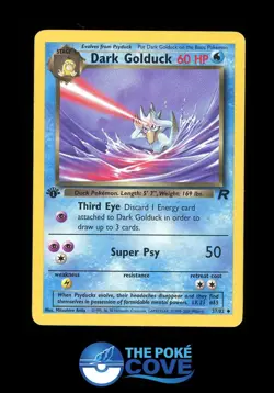 Dark Golduck 37/82 | Team Rocket 1st Edition | Pokemon Uncommon | HP - Image 1