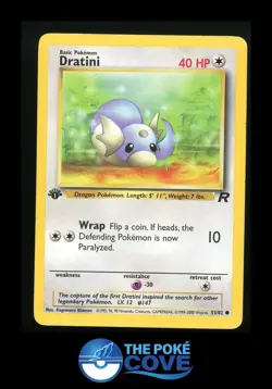 Dratini 53/82 | Team Rocket 1st Edition | Pokemon Common | HP - Image 1